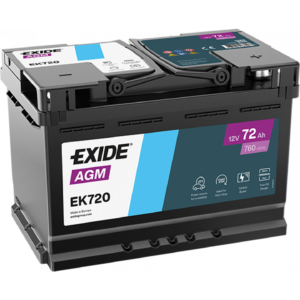 EXIDE EK720 72Ah 760A (EN) AGM akumuliatorius
