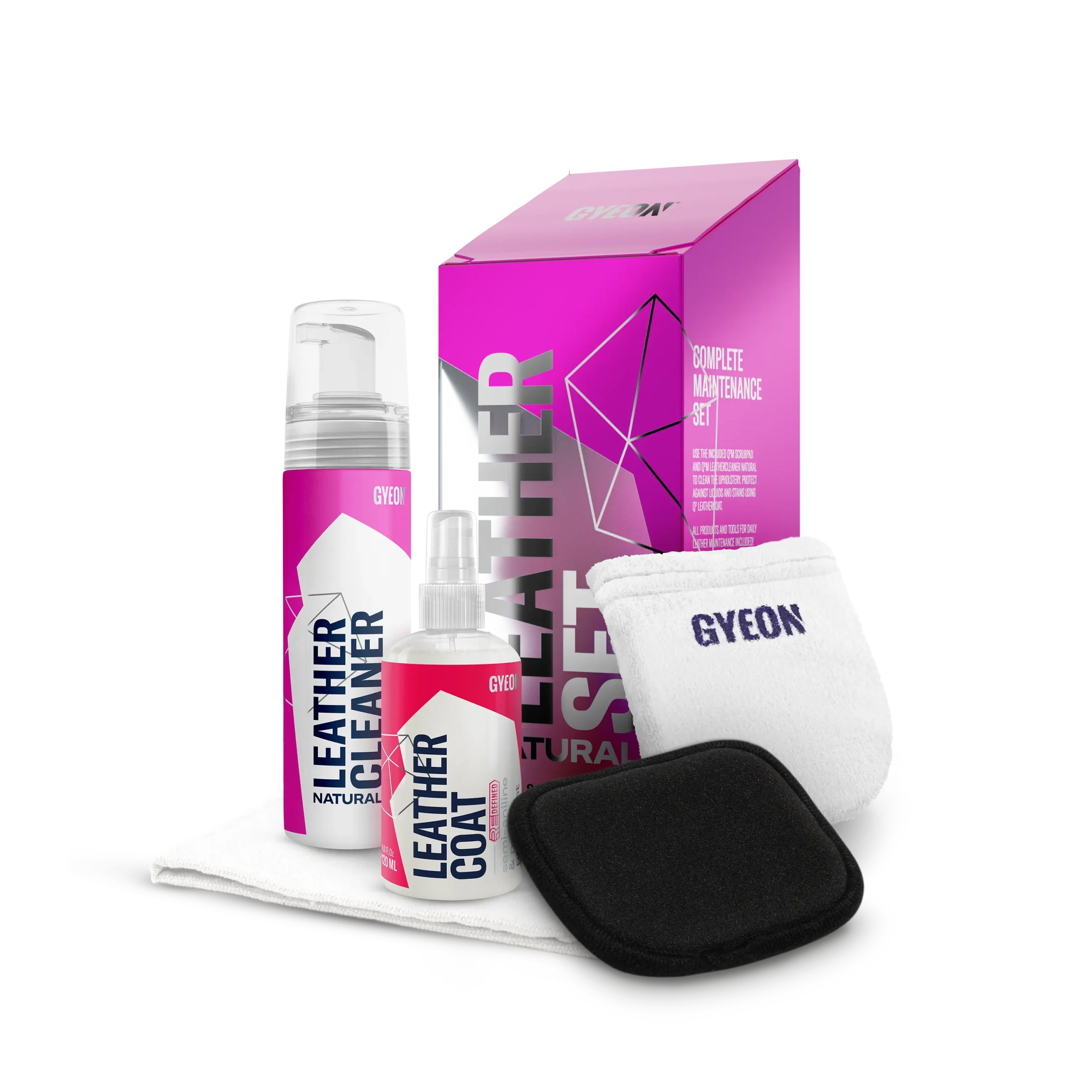 GYEON Q²M LeatherSet Natural 200 ml odos valymo rinkinys