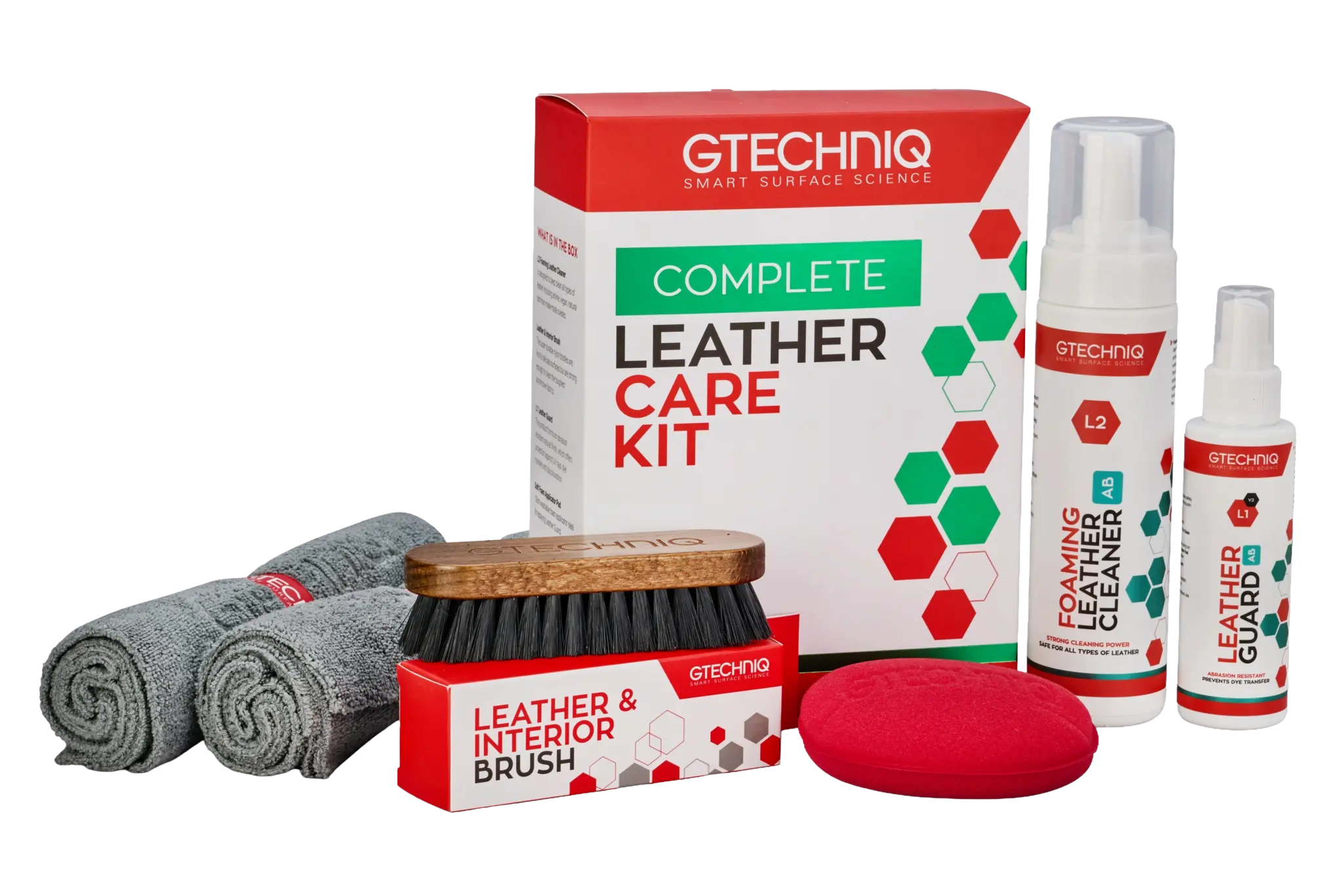 GTECHNIQ LCK Leather Care Kit odos priežiūros rinkinys