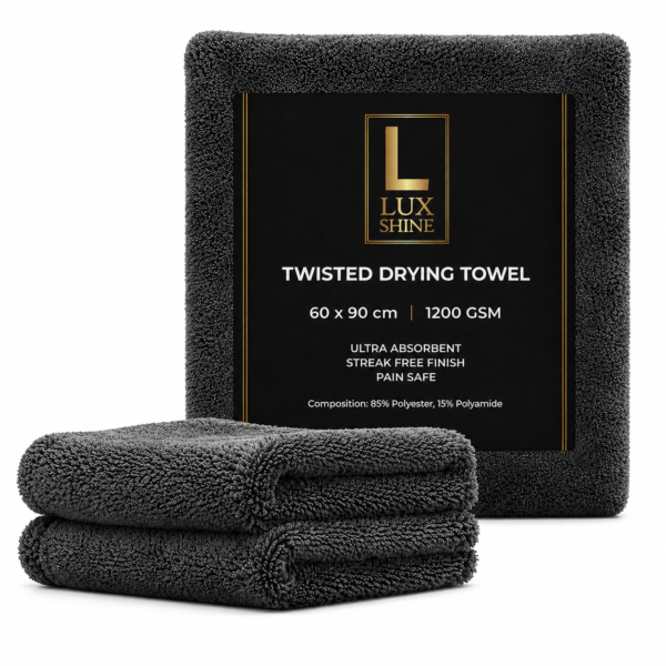 Lux shine twisted drying towel 1200gsm